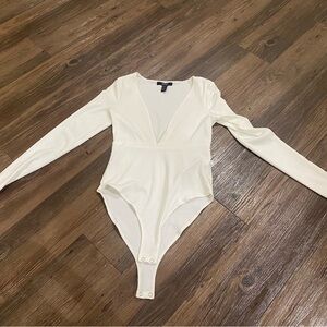 Deep V Neck Bodysuit from Forever 21